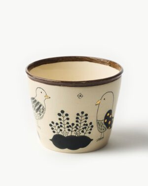 Marbling Cup by Cerabeen - Magpies at the Door