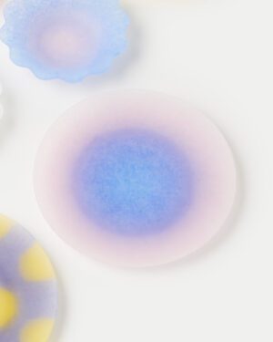 Pâte De Verre Plate by Tangshui - Pink&Purple