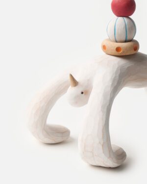 Ceramic Clay Sculpture by Yi Shao Jie Mo - Bird Diary - Yoga