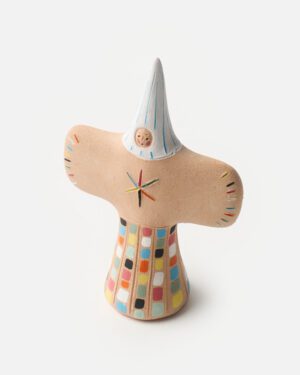 Ceramic Clay Sculpture by Yi Shao Jie Mo - Little Guy in a Hat