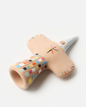 Ceramic Clay Sculpture by Yi Shao Jie Mo - Little Guy in a Hat