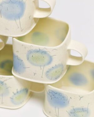 Ceramic Everyday Cup by Zine Studio - Colour Ball Blue&Green