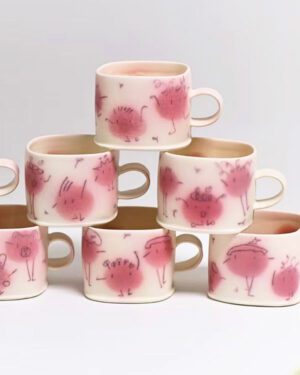Ceramic Everyday Cup by Zine Studio - Colour Ball Pink
