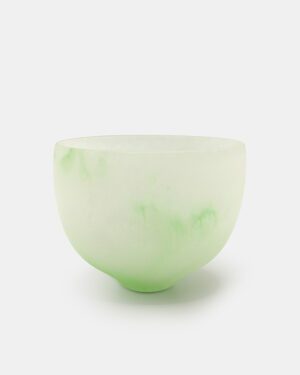 Lost-wax Casting Glass by Yuxue - Bowl - Light Green