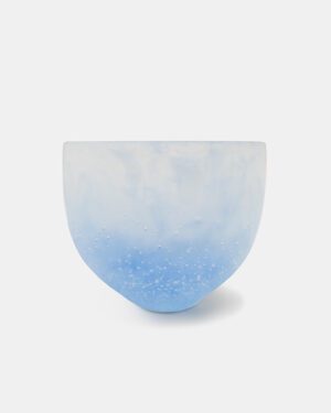 Lost-wax Casting Glass by Yuxue - Bowl - Blue