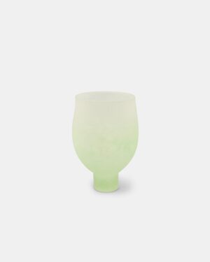 Lost-wax Casting Glass by Yuxue - Teacup - Light Green